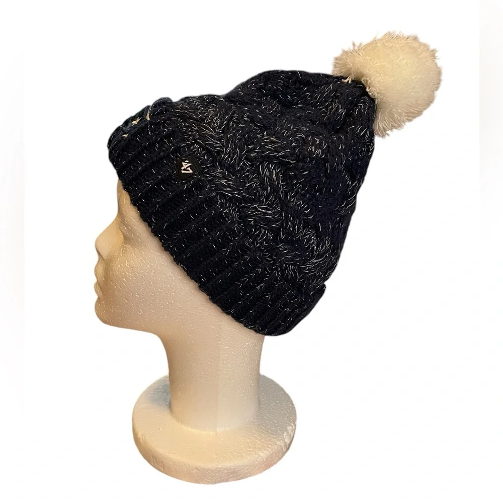 New England Patriots ‘47 Women’s Fiona Logo Cuffed Knit Pom hat Sparkle